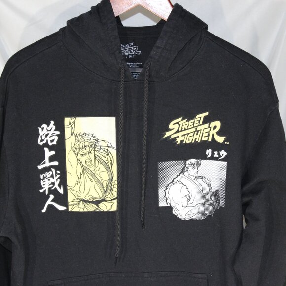 Street Fighter Sweatshirt Ryu Graphic Hoodie Double Sided Gaming - Size XL - Picture 2 of 9